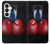 S2261 ボクシンググローブ黒スーツビジネスマン Businessman In Black Suit With Boxing Gloves Samsung Galaxy S26 バックケース、フリップケース・カバー