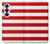 S2364 赤と白のストライプ Red and White Striped Samsung Galaxy S26 バックケース、フリップケース・カバー