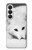 S2569 ホワイト北極キツネ White Arctic Fox Samsung Galaxy S26 バックケース、フリップケース・カバー
