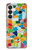 S3391 モザイクアートグラフィック Abstract Art Mosaic Tiles Graphic Samsung Galaxy S26 バックケース、フリップケース・カバー