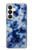 S3439 インディゴタイダイ Fabric Indigo Tie Dye Samsung Galaxy S26 バックケース、フリップケース・カバー
