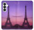 S3447 エッフェルパリの夕日 Eiffel Paris Sunset Samsung Galaxy S26 バックケース、フリップケース・カバー