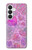 S3710 ピンクのラブハート Pink Love Heart Samsung Galaxy S26 バックケース、フリップケース・カバー