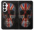 S3848 イギリスの旗の頭蓋骨 United Kingdom Flag Skull Samsung Galaxy S26 バックケース、フリップケース・カバー