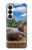 S4031 赤ちゃんカバ Baby Hippo Hippopotamus Family Samsung Galaxy S26 バックケース、フリップケース・カバー