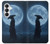 S4034 侍の月夜 Samurai Moon Night Samsung Galaxy S26 バックケース、フリップケース・カバー