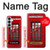 S0058 ロンドン〔イギリス〕の赤い電話ボックス Classic British Red Telephone Box Samsung Galaxy S26 Plus バックケース、フリップケース・カバー