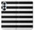 S1596 黒と白のストライプ Black and White Striped Samsung Galaxy S26 Plus バックケース、フリップケース・カバー
