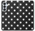 S2299 黒い水玉 Black Polka Dots Samsung Galaxy S26 Plus バックケース、フリップケース・カバー