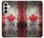 S2490 カナダメープルリーフ旗 Canada Maple Leaf Flag Texture Samsung Galaxy S26 Plus バックケース、フリップケース・カバー