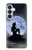 S2668 マーメイドシルエット月の夜 Mermaid Silhouette Moon Night Samsung Galaxy S26 Plus バックケース、フリップケース・カバー