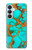 S2688 アクアターコイズ宝石グラフィックプリント Aqua Copper Turquoise Gemstone Graphic Printed Samsung Galaxy S26 Plus バックケース、フリップケース・カバー