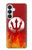 S2803 火災レッドデビル槍シンボル Fire Red Devil Spear Symbol Samsung Galaxy S26 Plus バックケース、フリップケース・カバー