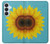 S3039 ひまわり Vintage Sunflower Blue Samsung Galaxy S26 Plus バックケース、フリップケース・カバー