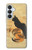 S3229 ヴィンテージ猫ポスター Vintage Cat Poster Samsung Galaxy S26 Plus バックケース、フリップケース・カバー