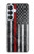 S3687 消防士細い赤い線アメリカの国旗 Firefighter Thin Red Line American Flag Samsung Galaxy S26 Plus バックケース、フリップケース・カバー