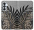 S3692 灰色の黒いヤシの葉 Gray Black Palm Leaves Samsung Galaxy S26 Plus バックケース、フリップケース・カバー