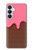 S3754 ストロベリーアイスクリームコーン Strawberry Ice Cream Cone Samsung Galaxy S26 Plus バックケース、フリップケース・カバー