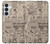 S3819 レトロなヴィンテージ紙 Retro Vintage Paper Samsung Galaxy S26 Plus バックケース、フリップケース・カバー