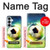 S3844 輝くサッカー サッカーボール Glowing Football Soccer Ball Samsung Galaxy S26 Plus バックケース、フリップケース・カバー
