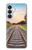 S3866 鉄道直線線路 Railway Straight Train Track Samsung Galaxy S26 Plus バックケース、フリップケース・カバー