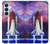S3913 カラフルな星雲スペースシャトル Colorful Nebula Space Shuttle Samsung Galaxy S26 Plus バックケース、フリップケース・カバー