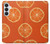 S3946 オレンジのシームレスなパターン Seamless Orange Pattern Samsung Galaxy S26 Plus バックケース、フリップケース・カバー