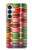 S3974 カラフルなマカロン Colorful Macaron Samsung Galaxy S26 Plus バックケース、フリップケース・カバー
