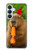 S4068 カピバラ蝶 Capybara Butterfly Samsung Galaxy S26 Plus バックケース、フリップケース・カバー