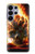 S0863 地獄火スカル Hell Fire Skull Samsung Galaxy S26 Ultra バックケース、フリップケース・カバー