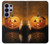 S1083 南瓜 蜘蛛 蝋燭 ハロウィーン Pumpkin Spider Candles Halloween Samsung Galaxy S26 Ultra バックケース、フリップケース・カバー