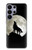 S1981 オオカミは 月にハウリング Wolf Howling at The Moon Samsung Galaxy S26 Ultra バックケース、フリップケース・カバー