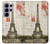 S2108 エッフェル塔パリポストカード Eiffel Tower Paris Postcard Samsung Galaxy S26 Ultra バックケース、フリップケース・カバー