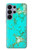 S2377 ターコイズの宝石用原石のグラフィックプリント Turquoise Gemstone Texture Graphic Printed Samsung Galaxy S26 Ultra バックケース、フリップケース・カバー