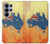 S2494 オーストラリア国旗地図ロックテクスチャ Australia Flag Map Rock Texture Samsung Galaxy S26 Ultra バックケース、フリップケース・カバー