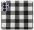 S2842 ブラックとホワイトバッファローチェック柄 Black and White Buffalo Check Pattern Samsung Galaxy S26 Ultra バックケース、フリップケース・カバー