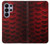 S2879 レッドアロワナのスケール Red Arowana Fish Scale Samsung Galaxy S26 Ultra バックケース、フリップケース・カバー
