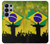 S2981 ブラジルサッカー Brazil Football Soccer Map Flag Samsung Galaxy S26 Ultra バックケース、フリップケース・カバー