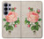 S3079 ピンクローズ Vintage Pink Rose Samsung Galaxy S26 Ultra バックケース、フリップケース・カバー