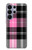 S3091 ピンクの模様のパターン Pink Plaid Pattern Samsung Galaxy S26 Ultra バックケース、フリップケース・カバー