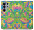S3273 フラワーラインアートパターン Flower Line Art Pattern Samsung Galaxy S26 Ultra バックケース、フリップケース・カバー