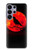 S3328 カラス赤い月 Crow Red Moon Samsung Galaxy S26 Ultra バックケース、フリップケース・カバー