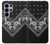 S3363 黒バンダナ Bandana Black Pattern Samsung Galaxy S26 Ultra バックケース、フリップケース・カバー