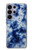 S3439 インディゴタイダイ Fabric Indigo Tie Dye Samsung Galaxy S26 Ultra バックケース、フリップケース・カバー