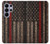 S3804 消防士メタルレッドラインフラググラフィック Fire Fighter Metal Red Line Flag Graphic Samsung Galaxy S26 Ultra バックケース、フリップケース・カバー