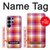 S3941 LGBT レズビアン プライド フラグ チェック柄 LGBT Lesbian Pride Flag Plaid Samsung Galaxy S26 Ultra バックケース、フリップケース・カバー