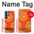 S3946 オレンジのシームレスなパターン Seamless Orange Pattern Samsung Galaxy S26 Ultra バックケース、フリップケース・カバー
