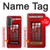 S0058 ロンドン〔イギリス〕の赤い電話ボックス Classic British Red Telephone Box Samsung Galaxy A37 バックケース、フリップケース・カバー