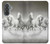 S0933 白馬 White Horses Samsung Galaxy A37 バックケース、フリップケース・カバー