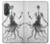 S1432 頭蓋骨のタコのX線 Skull Octopus X-ray Samsung Galaxy A37 バックケース、フリップケース・カバー